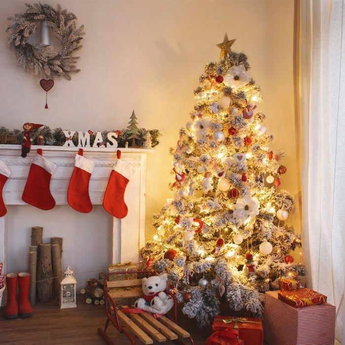 Christmas tree indoor decor