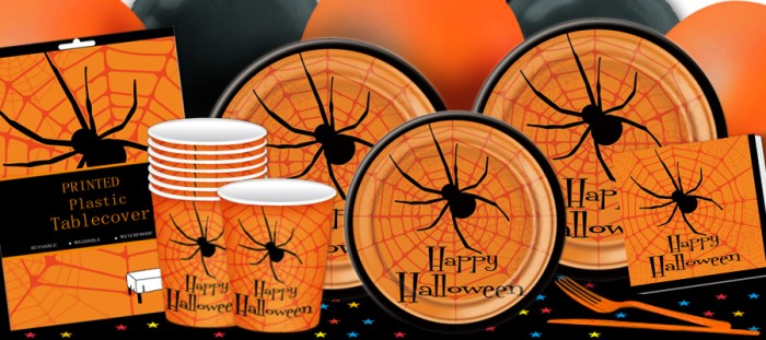 Halloween decor kitchen and tableware