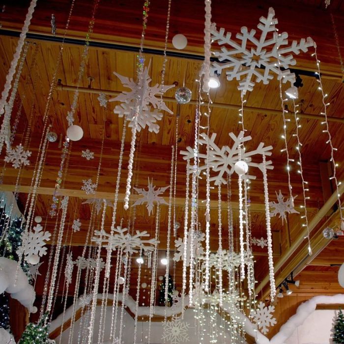 Diy christmas ceiling decorations