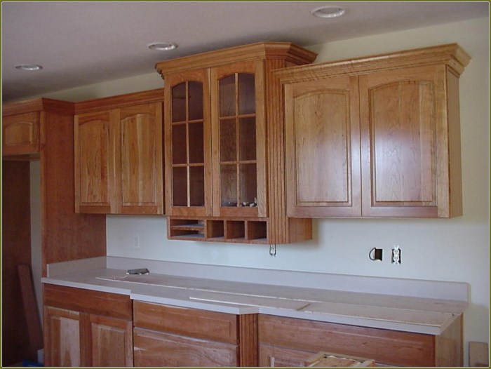 Decor on top of kitchen cabinets