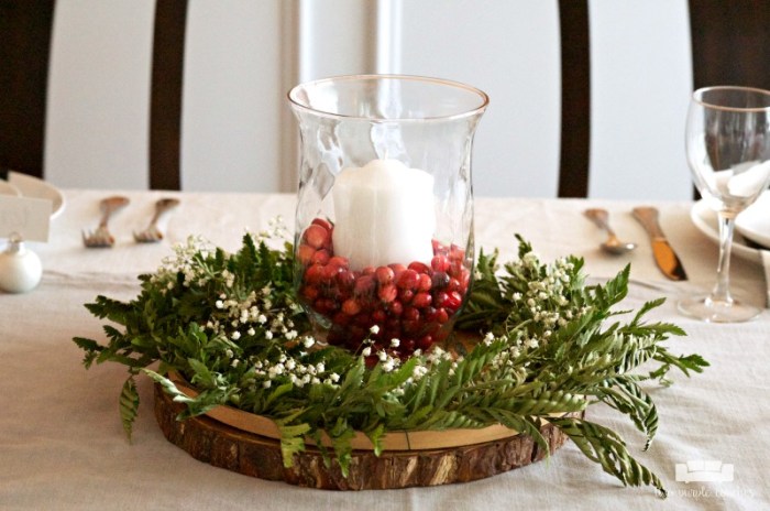 Diy christmas table centerpiece