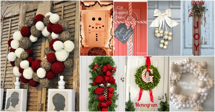 Christmas door decorations diy