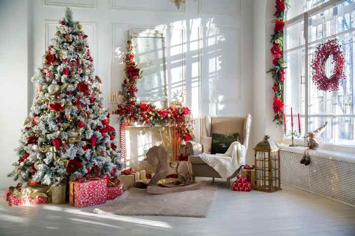 Christmas tree indoor decor