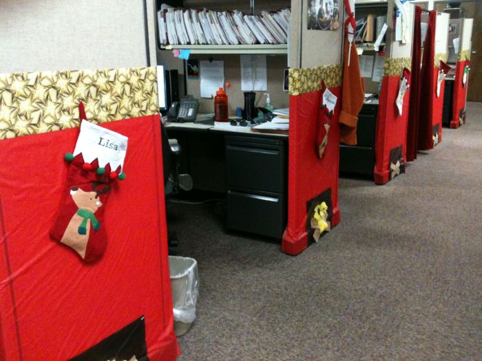 Diy office christmas decorations