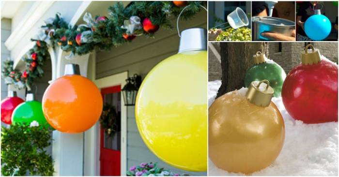 Diy giant christmas baubles