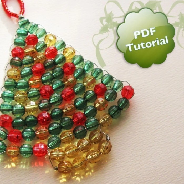 Beaded christmas ornaments diy