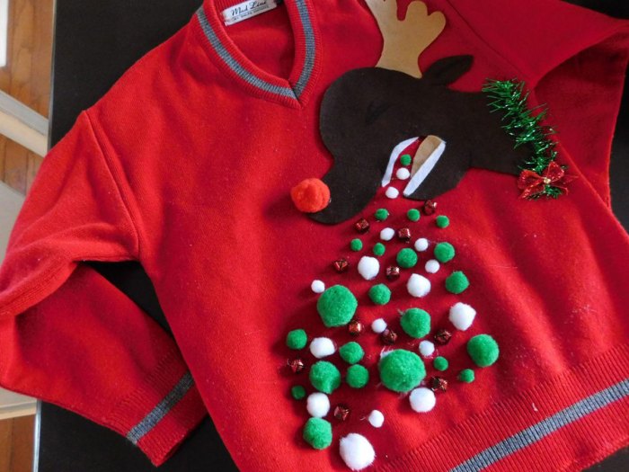 Diy ugle christmas sweater