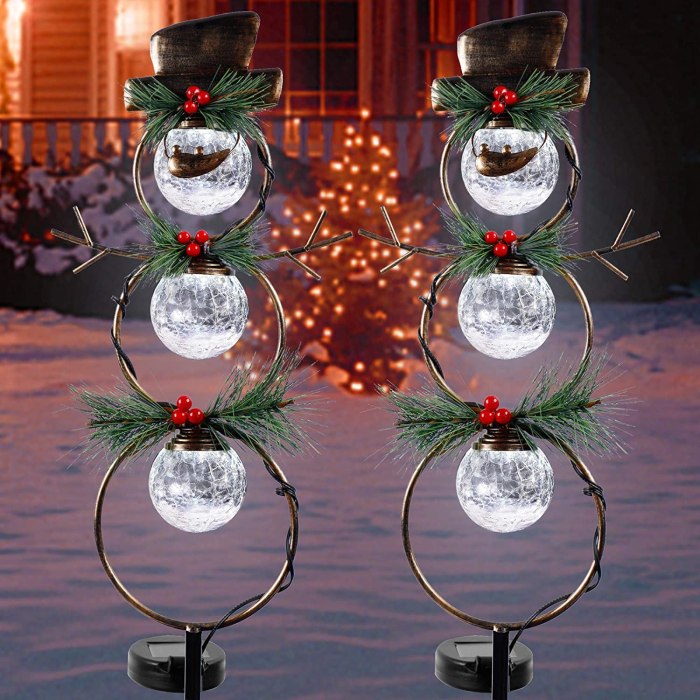 Solar christmas decor outdoor