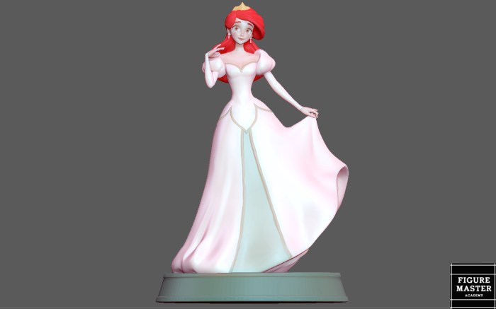 Ariel wedding dress doll