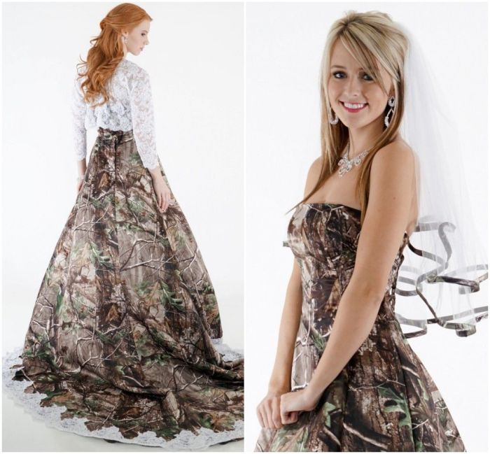 Womens camo wedding dresses