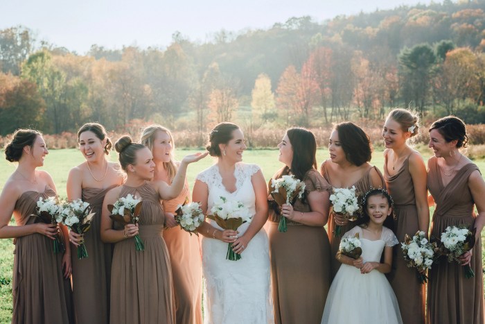 Brown maxi wedding guest dress