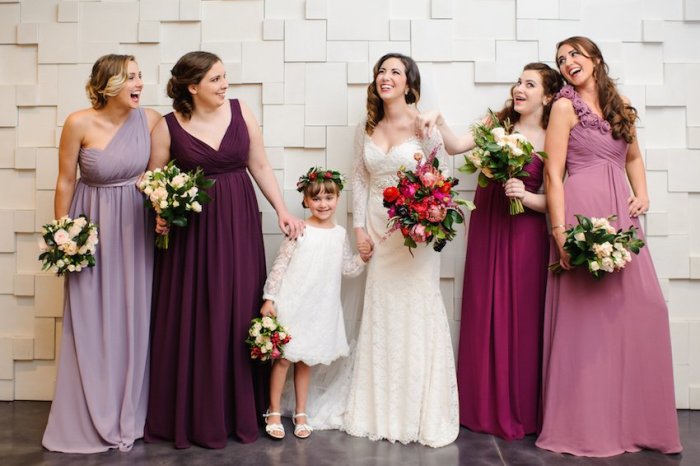 Berry dresses for weddings