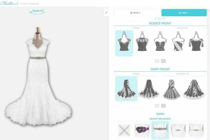 Design a wedding dress online free