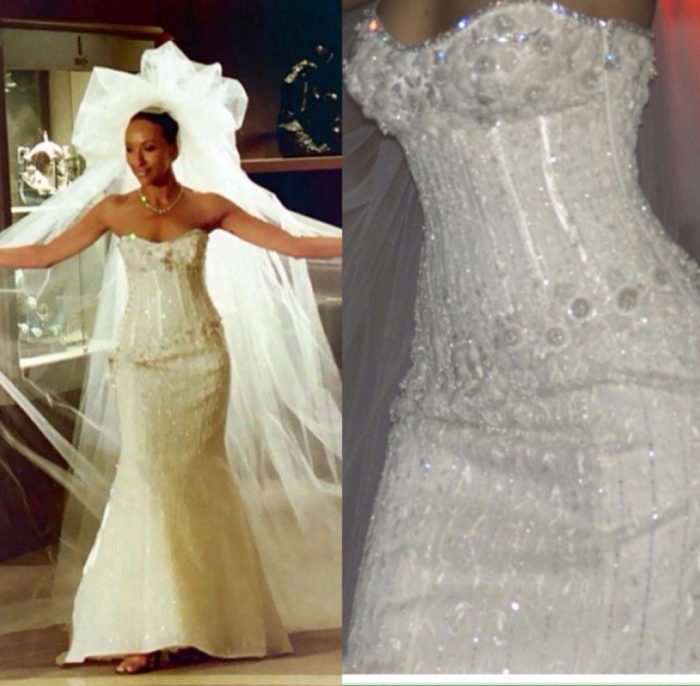 Expensive diamond wedding dress