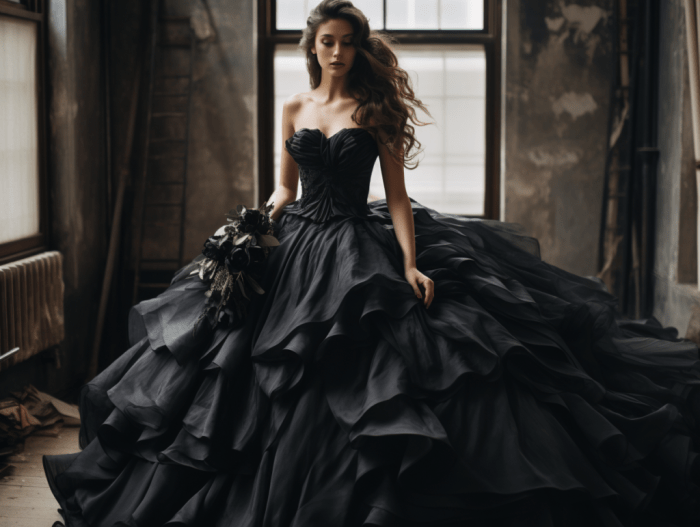 Black wedding gown maja dress bride salvador wore opera soap fabulous philippine ivy series