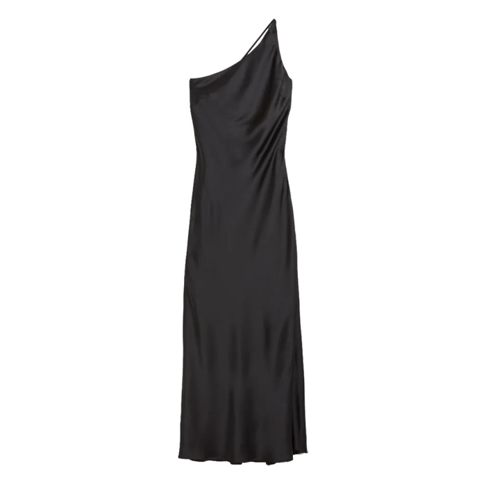 Black maxi dress wedding guest